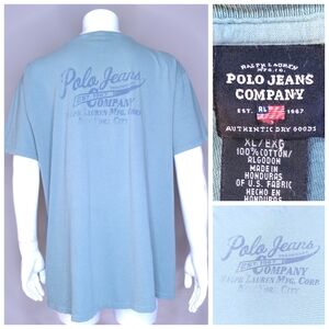 POLO JEANS COMPANY Vintage T-Shirt XL Graphic Tee RALPH LAUREN Vtg 90s Mens RL